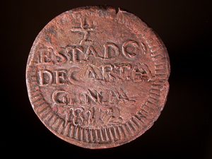Moneda de cobre, 2 reales, Cartagena, 1811-1814-Anverso.jpg