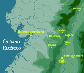miniaturadeimagen]Región Calima. En las colinas del alto y medio río Calima y en la suela plana del río Cauca, en el Valle del Cauca, se observan vestigios de casi 9.000 años de este poblamiento.