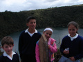 Los niños de Sesquilé, en cuyo municipio está la Laguna.